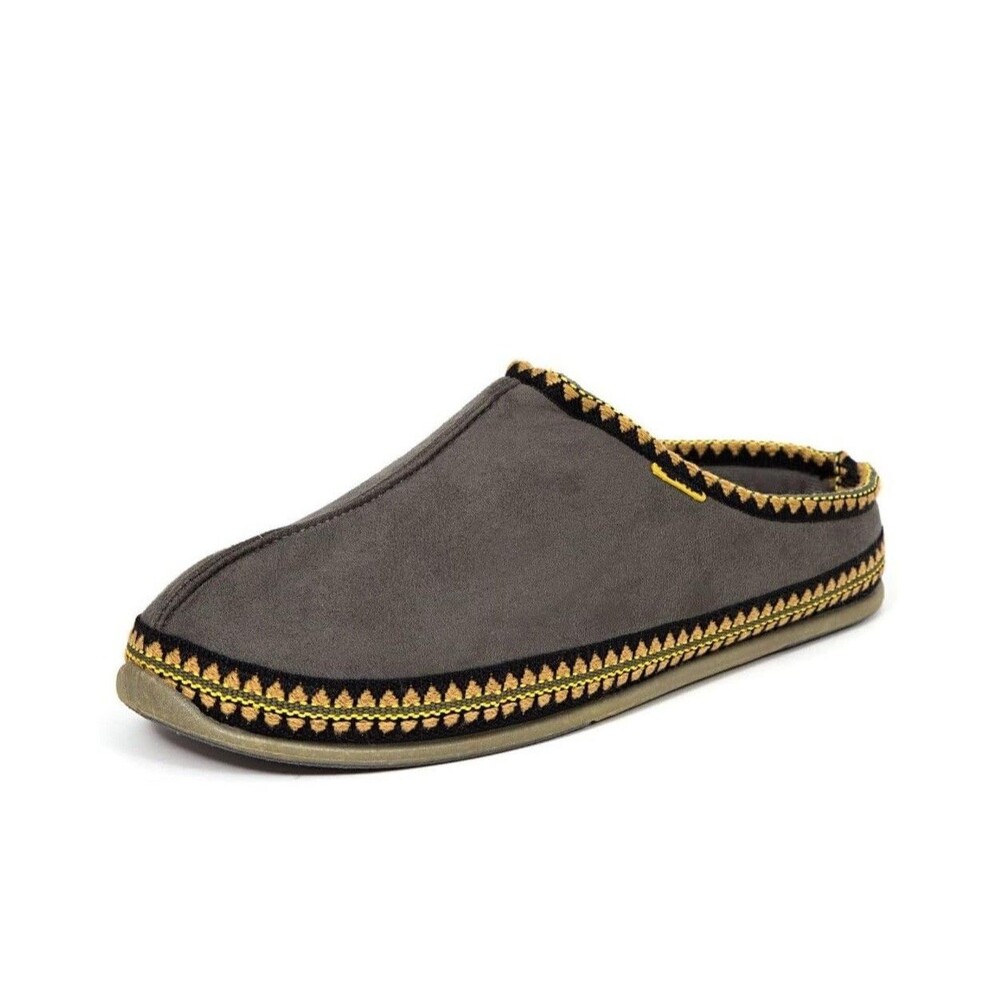 Deer Stags Mens 9 W Womens 11 W Grey Wherever Flat Slippers NIB YK3